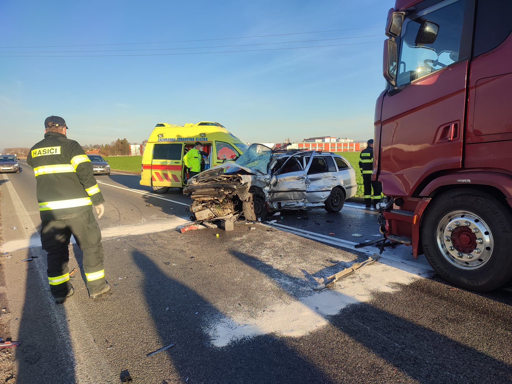 Autentické foto: zdroj Hasiči Skalica